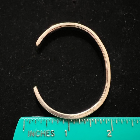 925 STERLING SILVER TURQUOISE SND OPAL SIGNED CUFF BRACELET - Picture 4 of 7